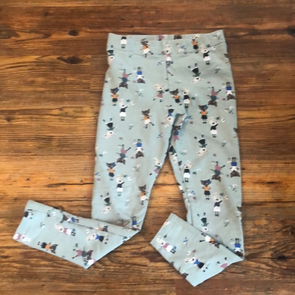 H&M l Mint Green Bunny & Cat Pants Leggings